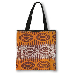 African Women Style Handbag LadiesTraditional Ginkgo Leaf Printing Shopping Bag