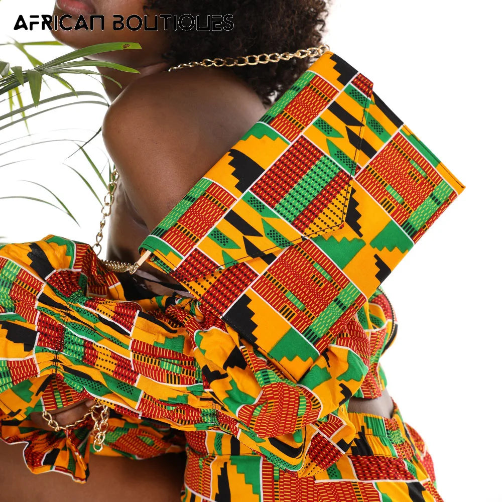 African Women's Envelope Bag Wedding Bride Evening Handbag