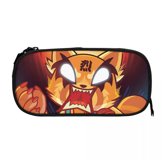 Aggretsuko Pen Box Student Anime Zipper Pen Bag