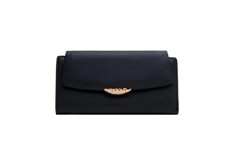 Aibu Wallet Women's Long and Fresh Buckle Handbag