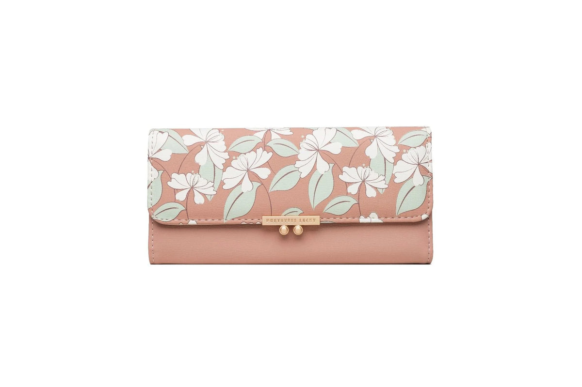 Aibu Women's Long Wallet Zipper Handbag