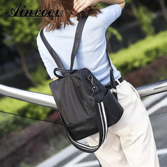 Anti-theft Large Capacity Backpacks Waterproof Nylon Backpack Female Bag