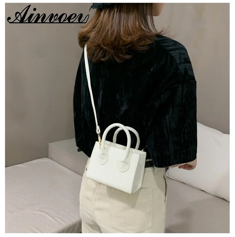 Retro Solid Handbags Women Mini Shoulder Bag Crossbody Bags