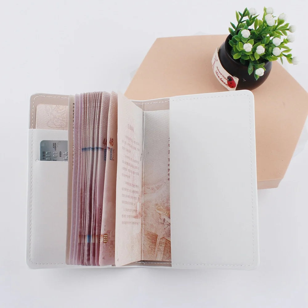 Airplane Pattern Passport Cover Luggage Tag Business Travel Holder
