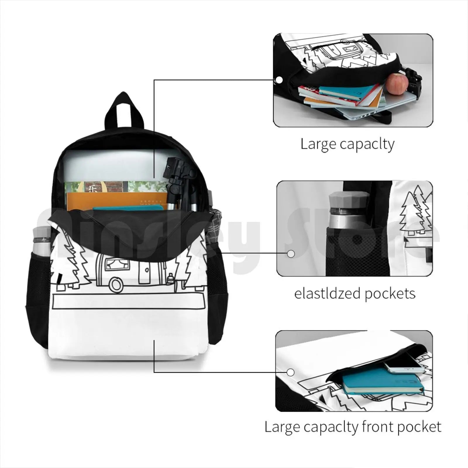 Airstream Camping Backpack Waterproof for Travel