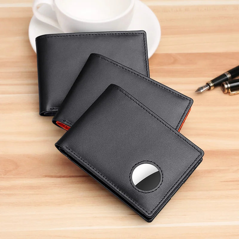 Men's RFID Leather Tracker Wallet Anti-Theft