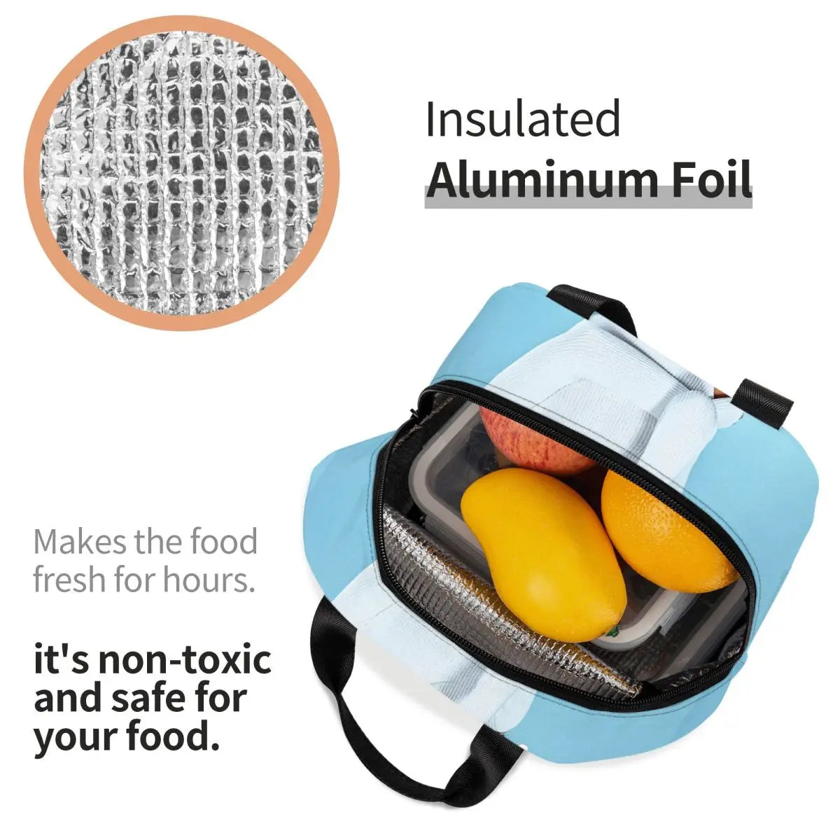 Aitana Insulated Lunch Bag for Outdoor Picnic Music Singer Reusable Cooler