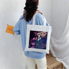 Akudama Drive Anime Canvas Bag Goth Punk Large Capacity Ladies Bag Vintage Tote