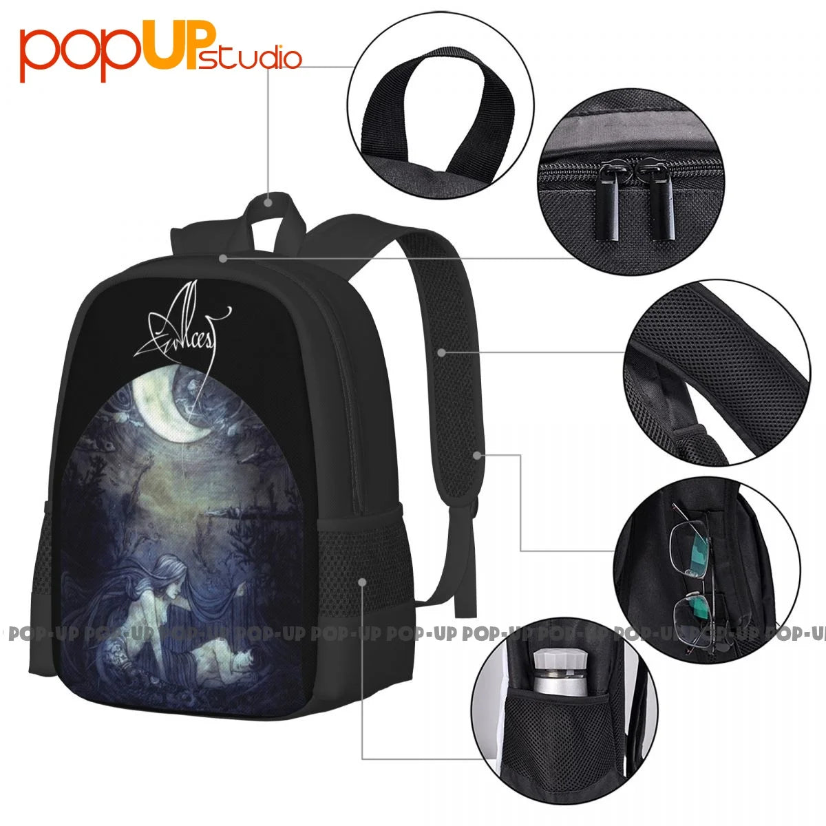 Alcest Ecailles De Lune Amesouers Les Discrets Katatonia Backpack