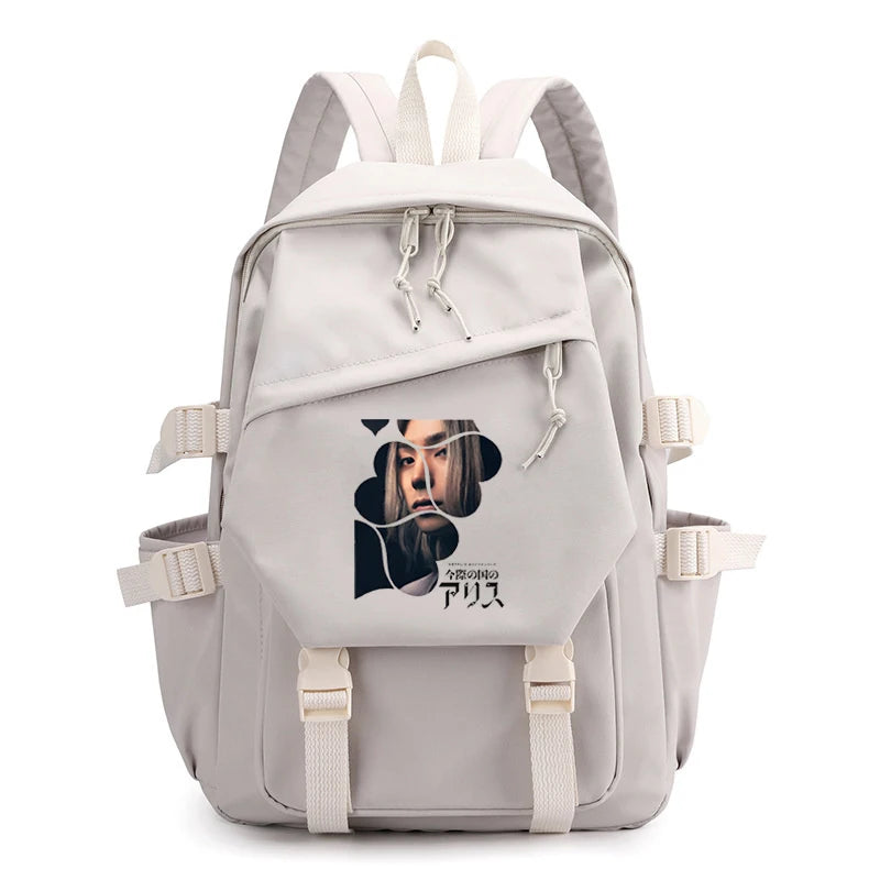 Alice In Borderland Backpacks Harajuku Survival Game Schoolbags