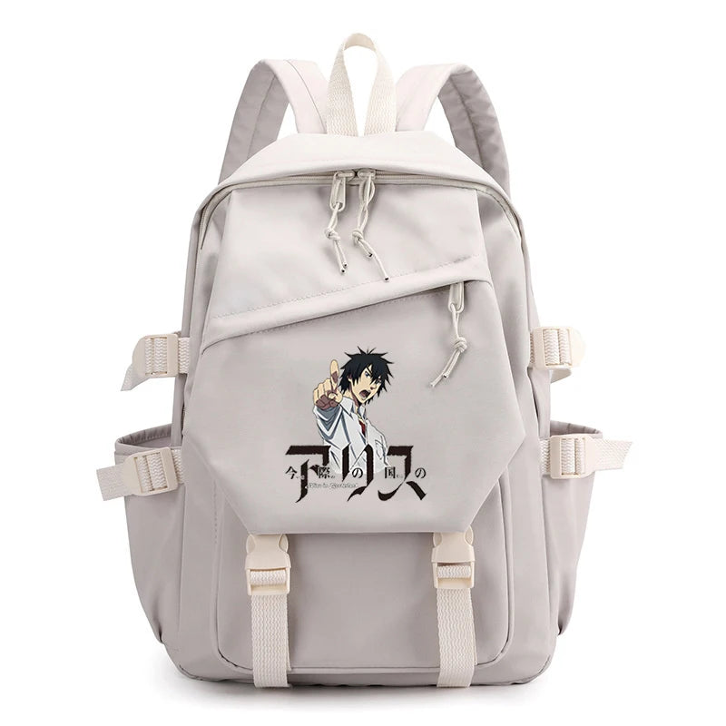 Alice In Borderland Backpacks Harajuku Survival Game Schoolbags