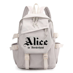 Alice In Borderland Poker Print Schoolbag Harajuku Games Backpack