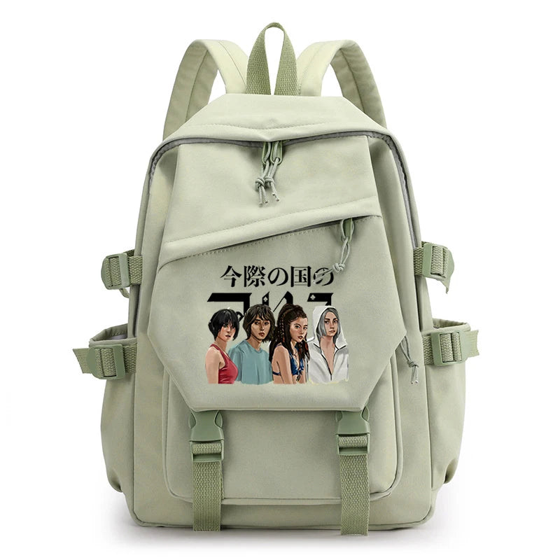 Alice In Borderland Backpack Harajuku Survival Game Bag High-capacity Notebook