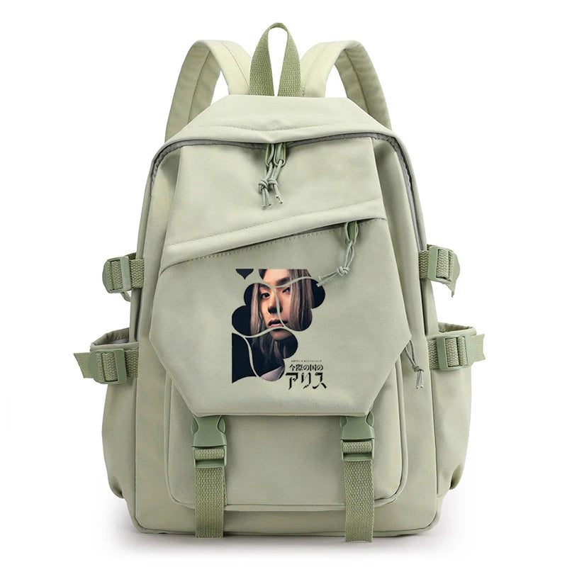 Alice In Borderland Backpack Harajuku Survival Game Bag High-capacity Notebook