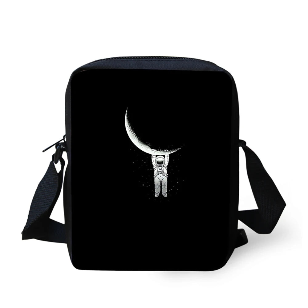 Alien Rainbow Space Prints Handbags Gift Crossbody Bags ET Mini Messenger