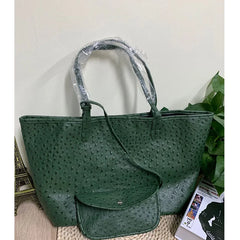 Alirattan PU Leather Shoulder Bag for Women Large Capacity Totes