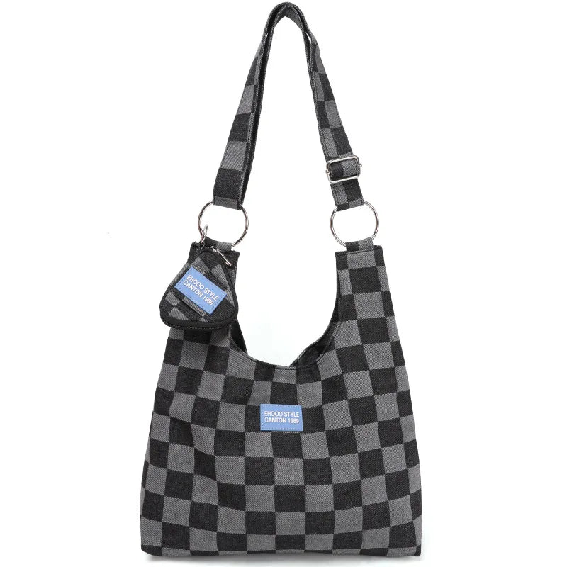 Alirattan Spring Denim Bag One Shoulder Messenger Bag