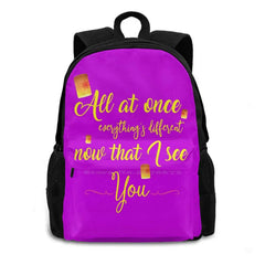 Tangled Lanterns Backpack - Everything's Different Now That I See Yo