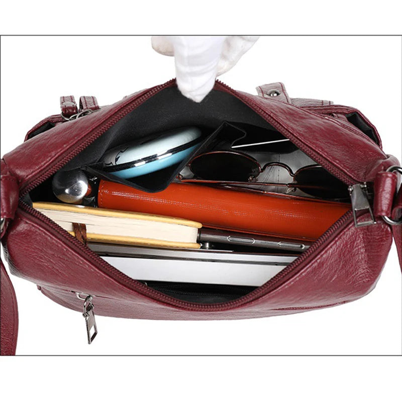 Soft Leather Shoulder Crossbody Bag for Women Sac Messenger Bag
