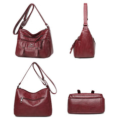 Soft Leather Shoulder Crossbody Bag for Women Sac Messenger Bag