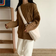 Lamb Plush Bear Shoulder Bag