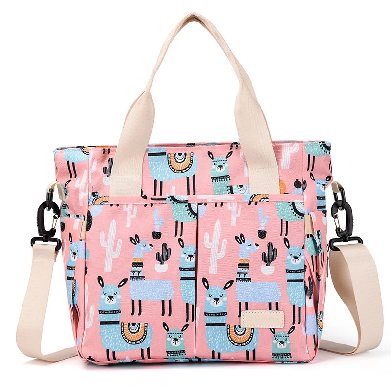 Alpaca & Cacti Print Shoulder Bag