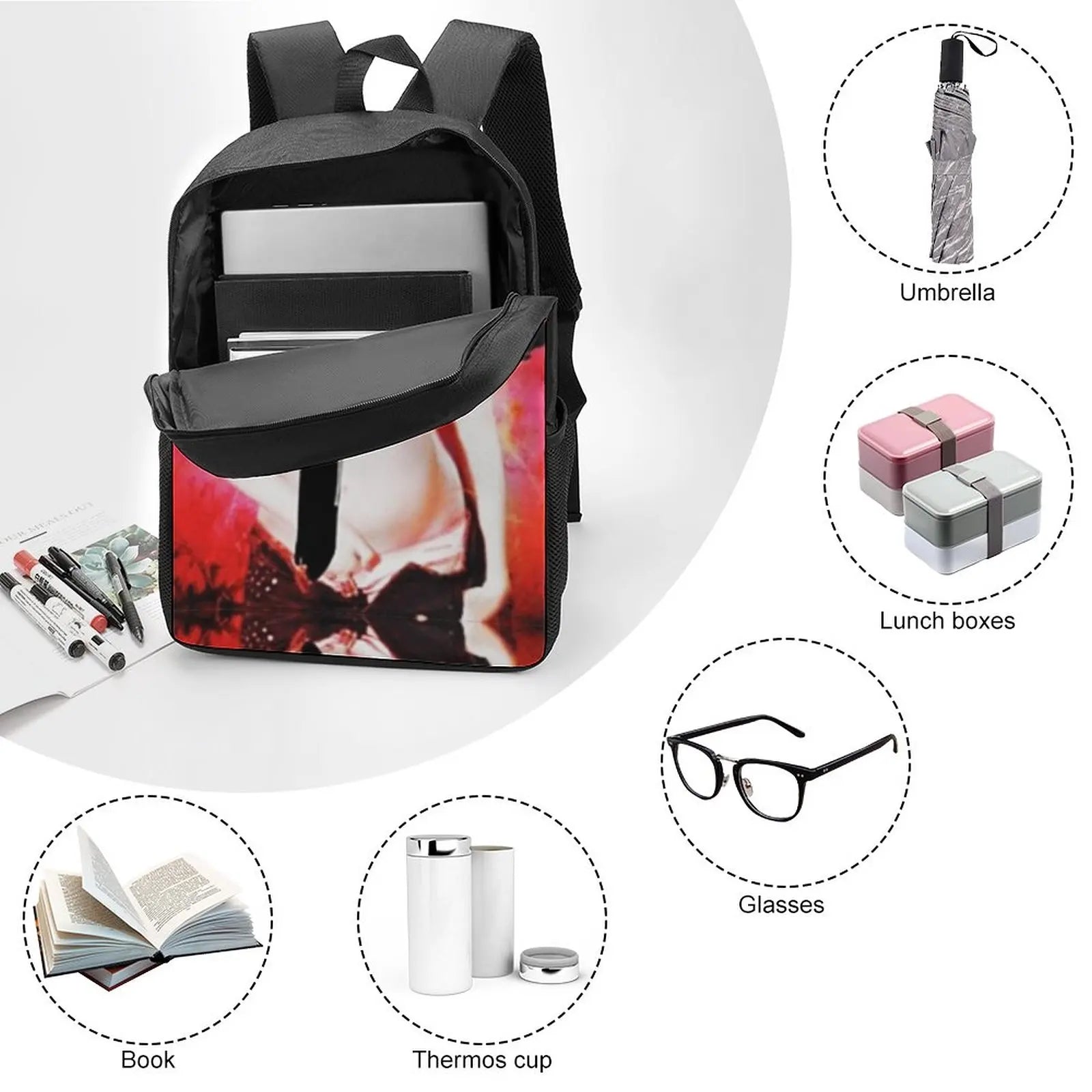 Indochine Logos Album 17 Inch Backpack