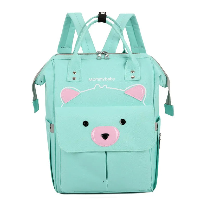 Amiqi Diaper Bag Waterproof Large Capacity Mommy Backpack