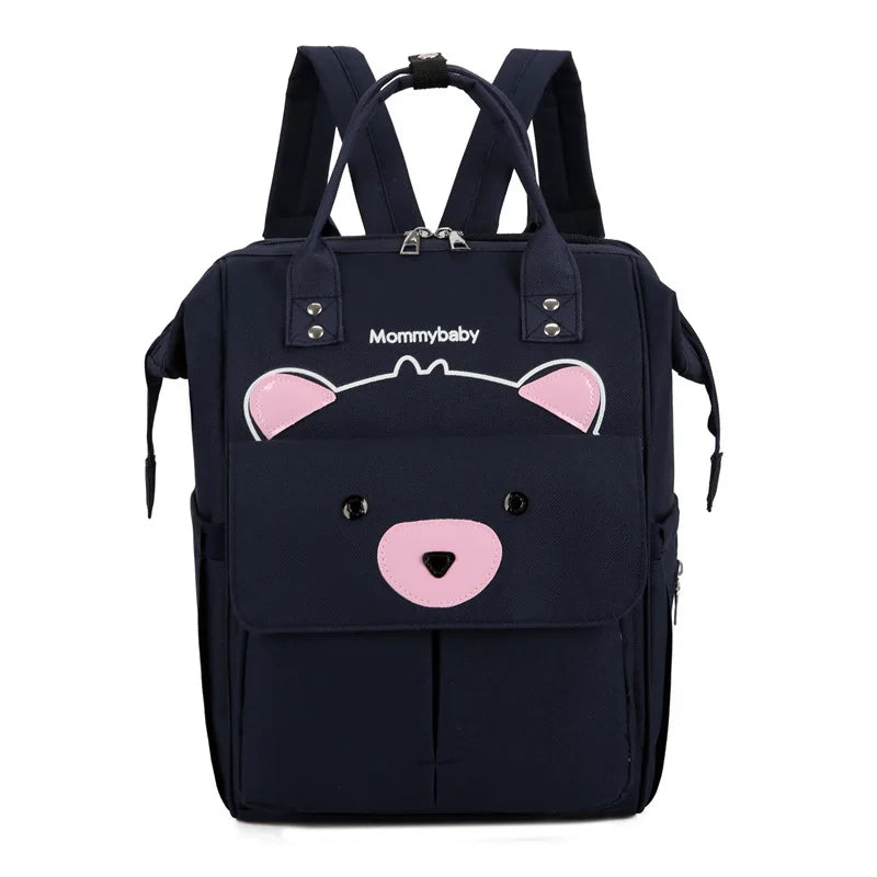 Amiqi Diaper Bag Waterproof Large Capacity Mommy Backpack