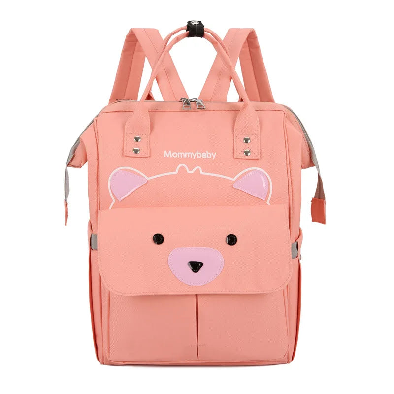 Amiqi Diaper Bag Waterproof Large Capacity Mommy Backpack