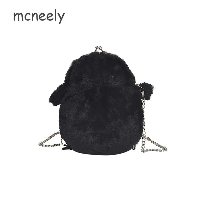 Chicken Cartoon Shoulder Bag Crossbody Plush Bag
