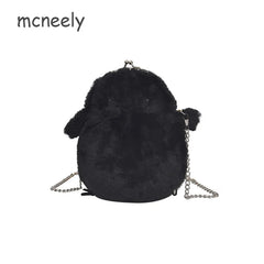 Chicken Cartoon Shoulder Bag Crossbody Plush Bag