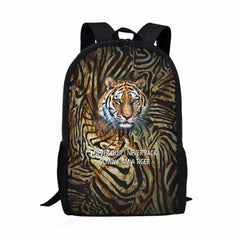 Animal Fur Texture Pattern Boys School Bags Children's Backpack
