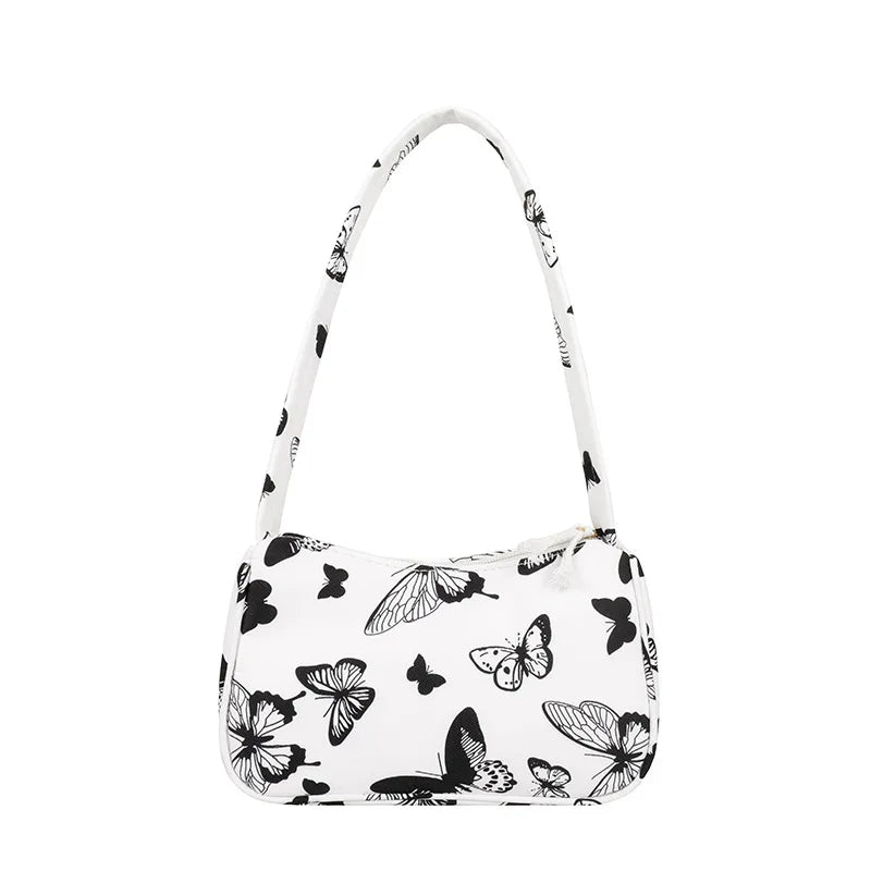 Leopard Print Shoulder Bag Vintage Small Purse