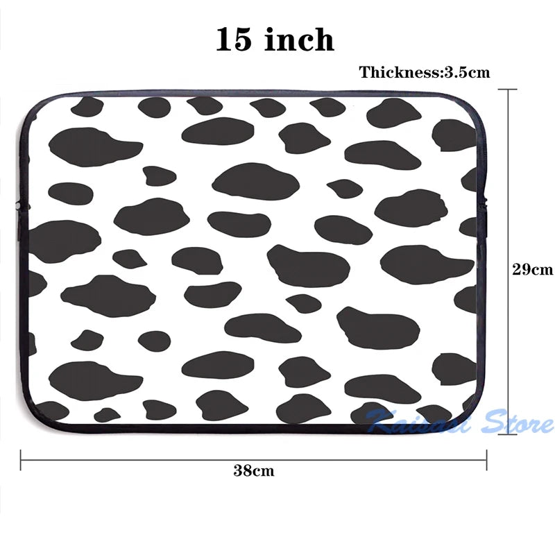Animal Print Cow Spots USB Charge Backpack School Travel Laptop Bag