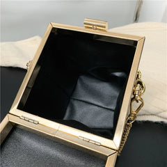 Animal Pattern Mini Box Crossbody Bag for Women
