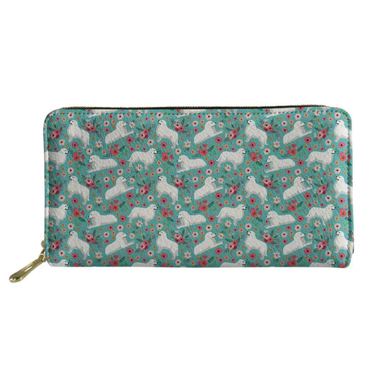 3D Floral Paint Women's Long Wallet