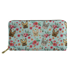 3D Floral Paint Women Purse Long Wallet for Lady