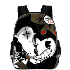 Anime Bendy Ink Machine Backpack Teens School Bookbag Gift
