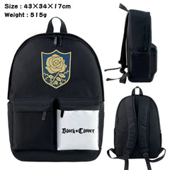 Anime Clover Nylon Backpack Schoolbag Laptop Bag Zipper Bookbag
