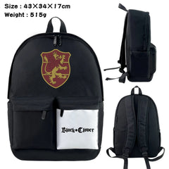 Anime Clover Nylon Backpack Schoolbag Laptop Bag Zipper Bookbag