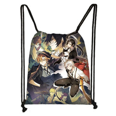 Anime Bungou Stray Dogs Drawstring Bag - Osamu Chuya Nakahara Backpack