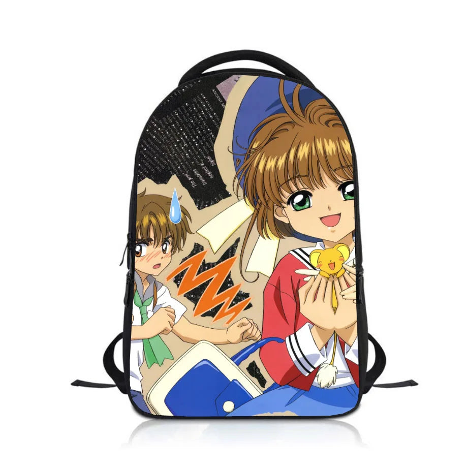 Cardcaptor Sakura Students Backpack School Bag Children Cartoon Knapsack