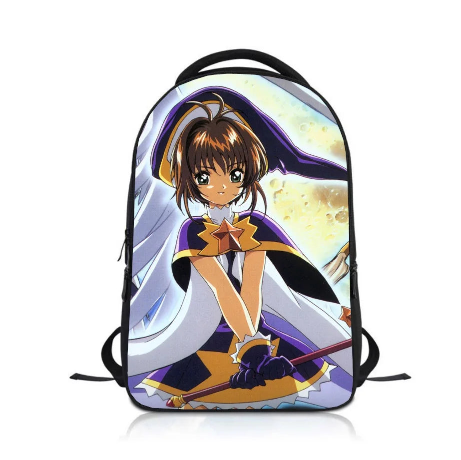 Cardcaptor Sakura Students Backpack School Bag Children Cartoon Knapsack