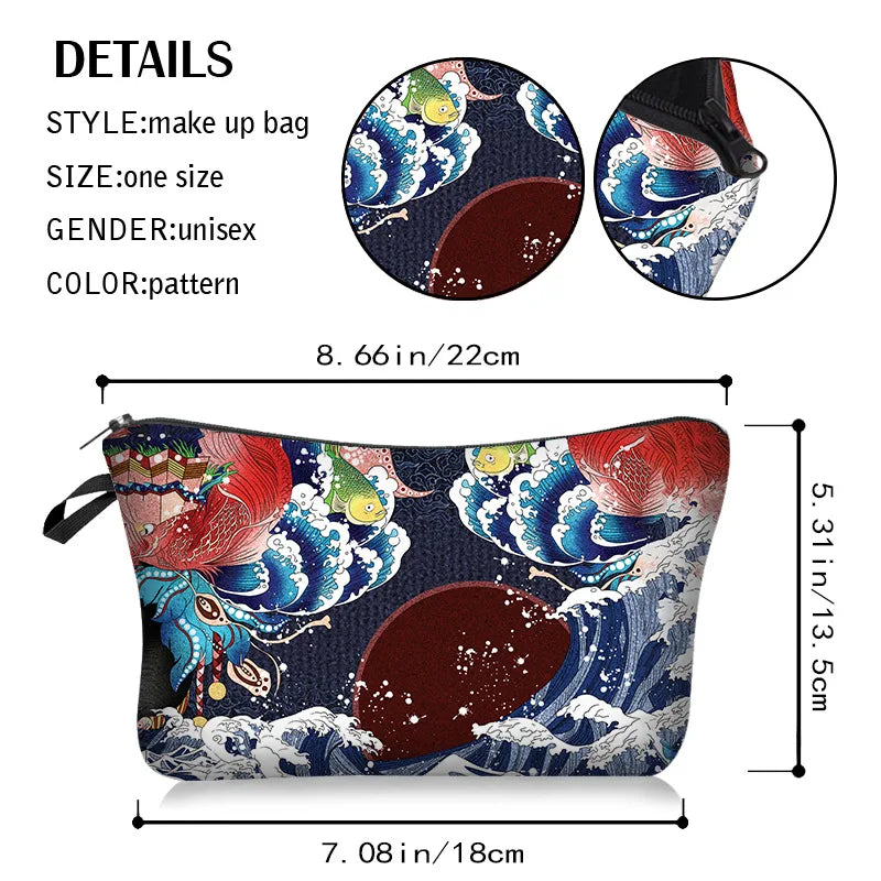 Anime Spirited Away Makeup Bag for Girls