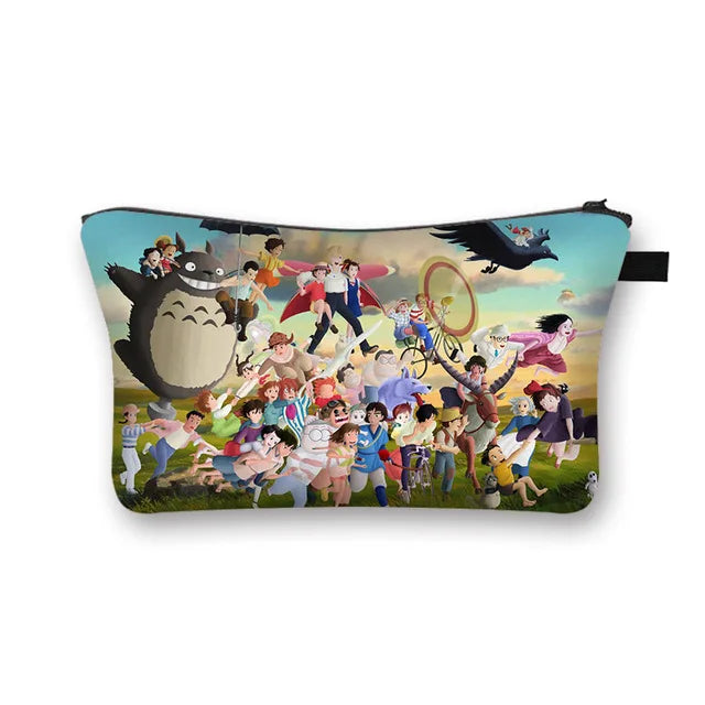 Anime Spirited Away Makeup Bag for Girls