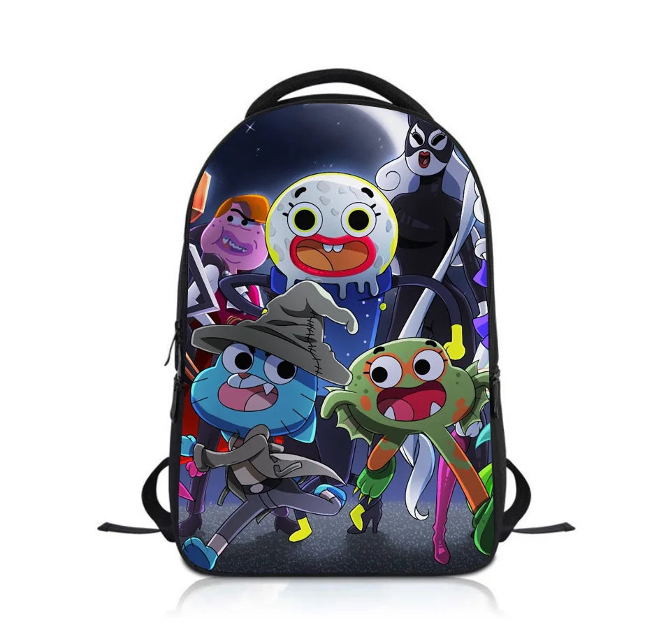 Anime Cartoon Students Backpack School Bag Children Boys Girls Rucksack