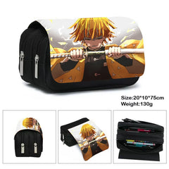 Anime Demon Slayer Kimetsu No Yaiba Zipper Pencil Case Makeup Bag