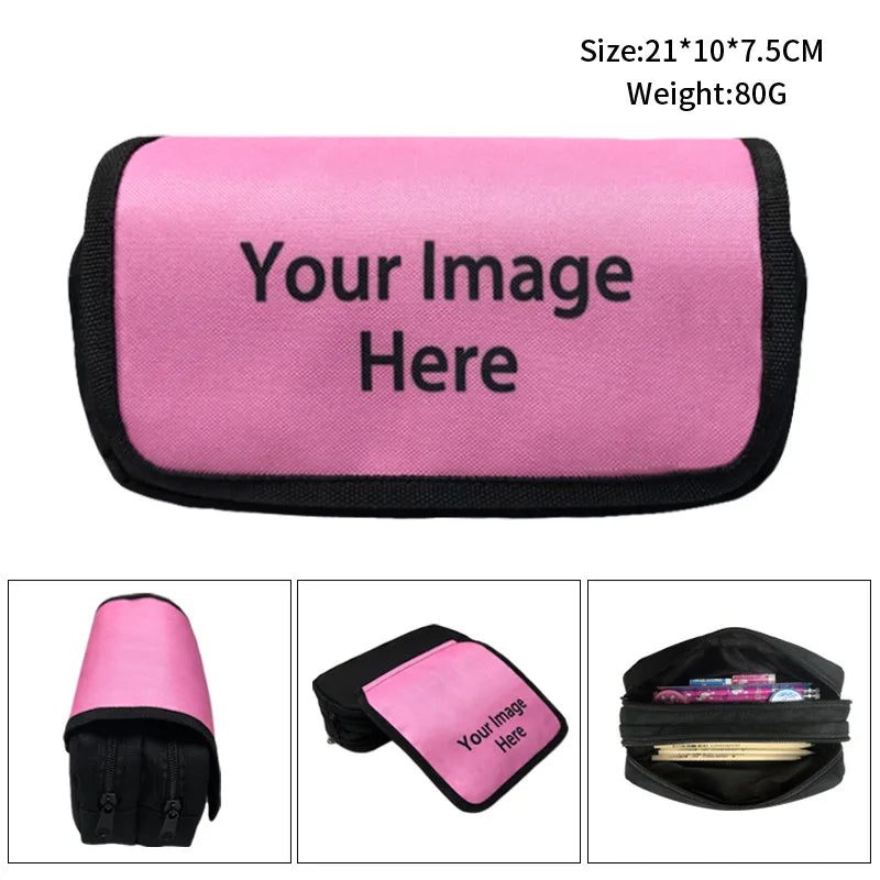 Anime Demon Slayer Kimetsu No Yaiba Zipper Pencil Case Makeup Bag