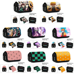 Anime Demon Slayer Kimetsu No Yaiba Zipper Pencil Case Makeup Bag